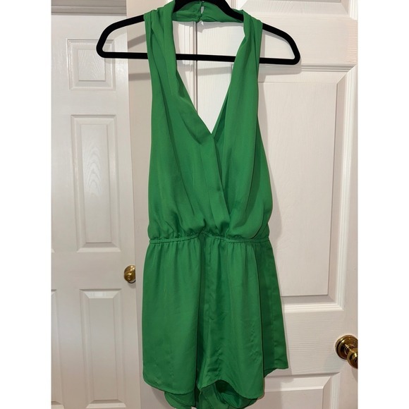 Superdown Emma Romper Halter Neck Backless Party  Green XL - Picture 8 of 12
